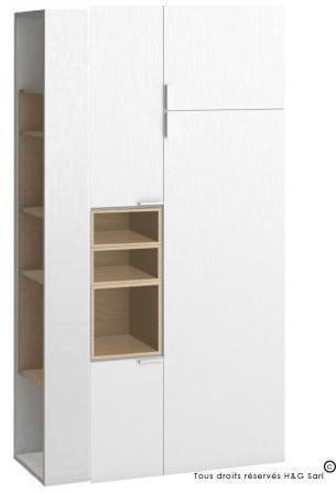 Armoire dressing design 2 portes concept AVEC COLO