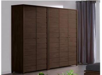 Armoire dressing 2 portes Vinci en bois massif wen