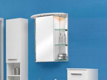 Armoire de toilette de luxe TRICORN 1 porte blanc