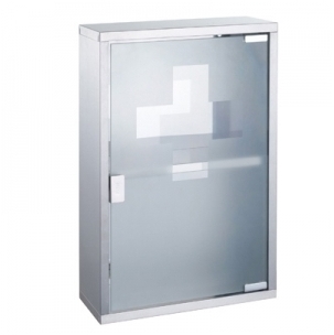 Armoire à pharmacie inox 1 porte - 30 x 45 cm