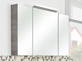 Armoire de toilette LATIFA 3 portes 105 cm graphit