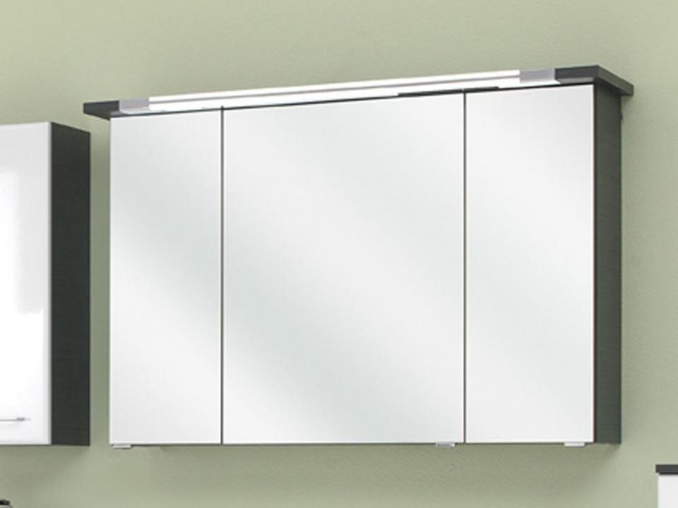Armoire de toilette SELIMEN 3 portes 105 cm noir/b