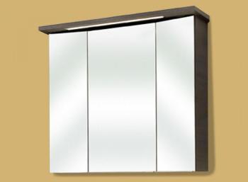 Armoire de toilette SETHI 3 portes 75 cm graphite blanc Armoire de toilette SETHI
