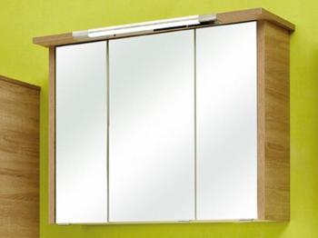 Armoire de toilette LAGGA 3 portes 91 cm chêne nat