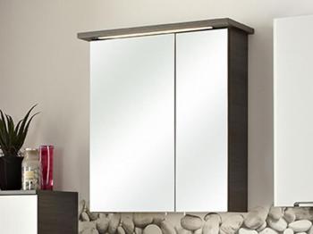 Armoire de toilette LATIFA 2 portes graphite blanc Armoire de toilette LATIFA