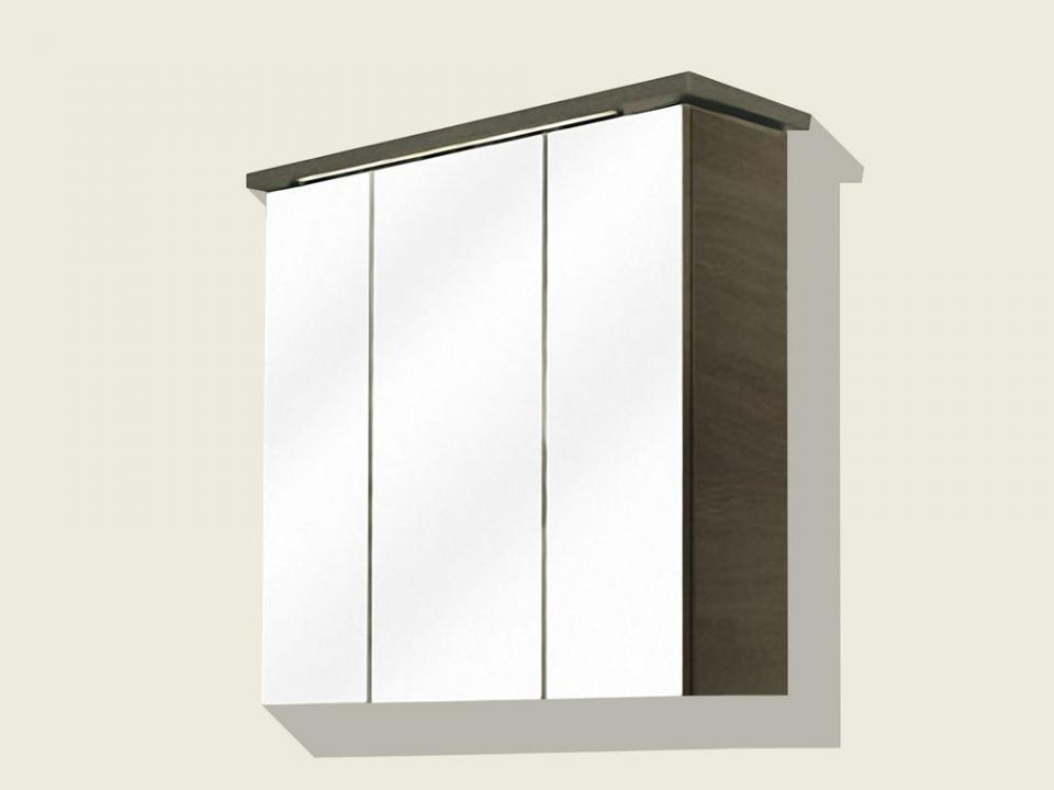 Armoire de toilette ALIBI 3 portes 75 cm graphite