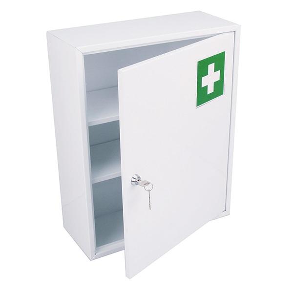 Armoire pharma 1 porte en acier blanc - Armoire ph