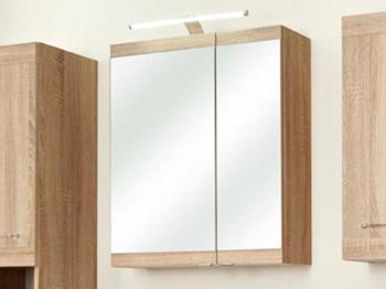 Armoire de toilette LUTHER 2 portes chêne naturel
