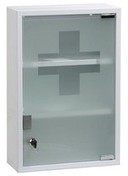 Armoire1 porte translucide Blanc 450 mm 300 mm 120