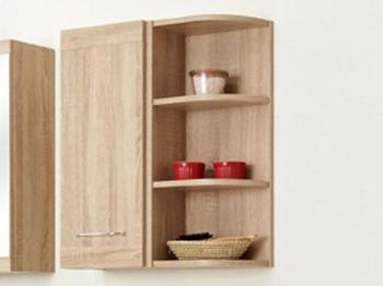 Armoire suspendue dangle LUTHER 3 niches chêne na