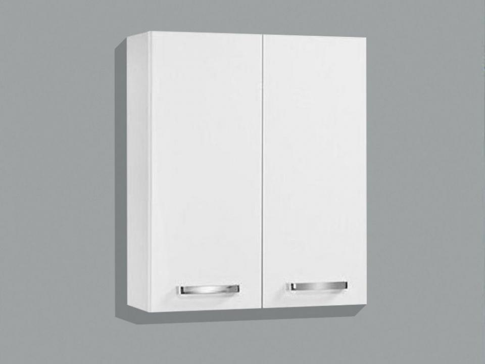Armoire suspendue WILLY 2 portes 50 cm blanc laqué