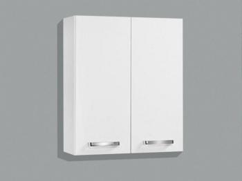 Armoire suspendue WILLY 2 portes 60 cm blanc laqué