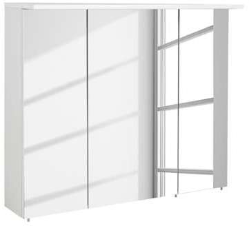 Armoire avec miroir Genf I - Blanc brillant - 90 cm Armoire avec miroir Genf I