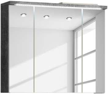 Armoire avec miroir Wyntoon (avec éclairage) - Granite Armoire avec miroir Wyntoon