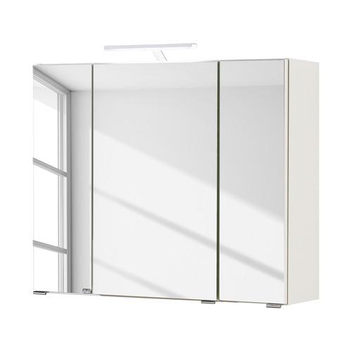 Armoire avec miroir Turda II - Avec éclairage Blan