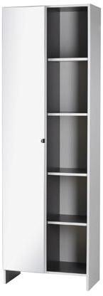 Armoire 59x31x185cm coloris blanc