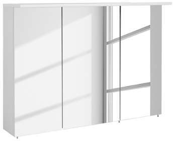 Armoire avec miroir Genf I - Blanc brillant - 120 cm Armoire avec miroir Genf I