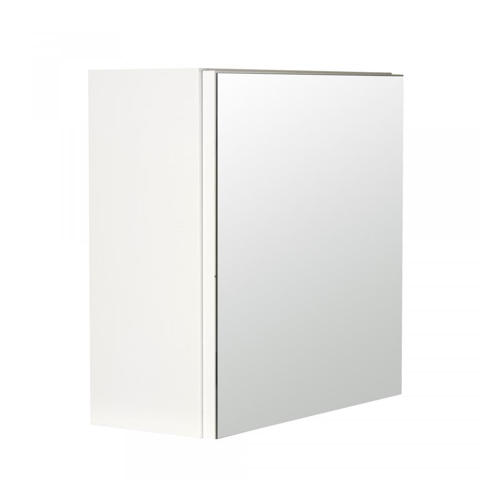 Armoire murale de salle de bains avec miroir Blanc