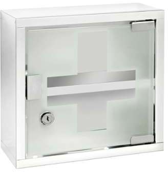 Armoire à Pharmacie (avec clé) 25 x 12 x 25 cm Armoire à Pharmacie (avec