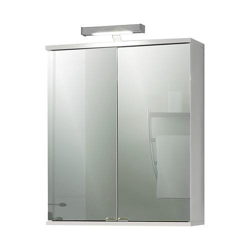 Armoire à miroir Welnezz - Avec éclairage LED - Blanc Armoire à miroir Welnezz -