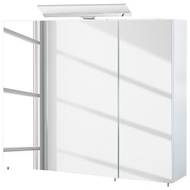 Armoire de toilette Venlo (avec éclairage) - Blanc Armoire de toilette Venlo