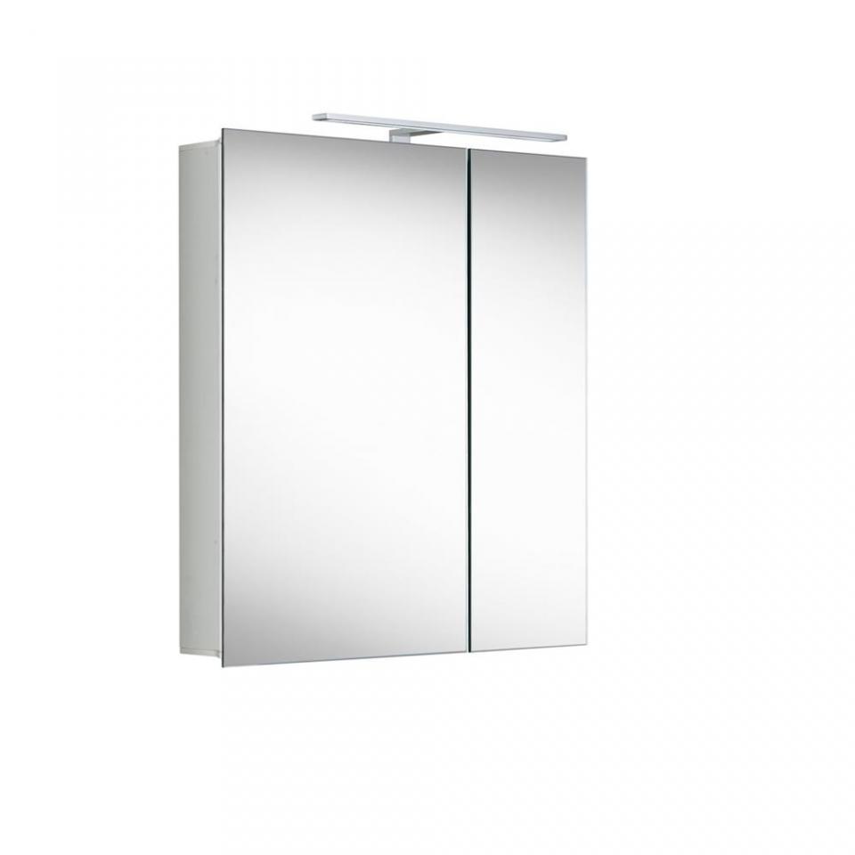 Armoire de toilette asymétrique - miroir- éclairag