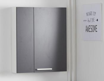 Armoire de toilette blanc et gris AQUA