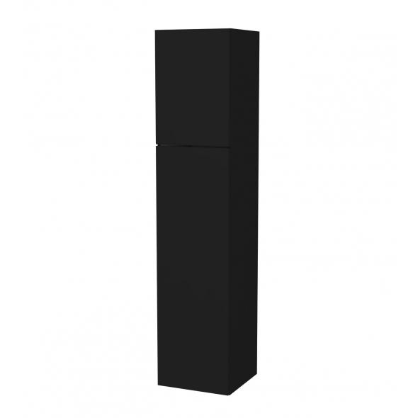 Colonne de salle de bain 2 portes GINKO Noir Côtés