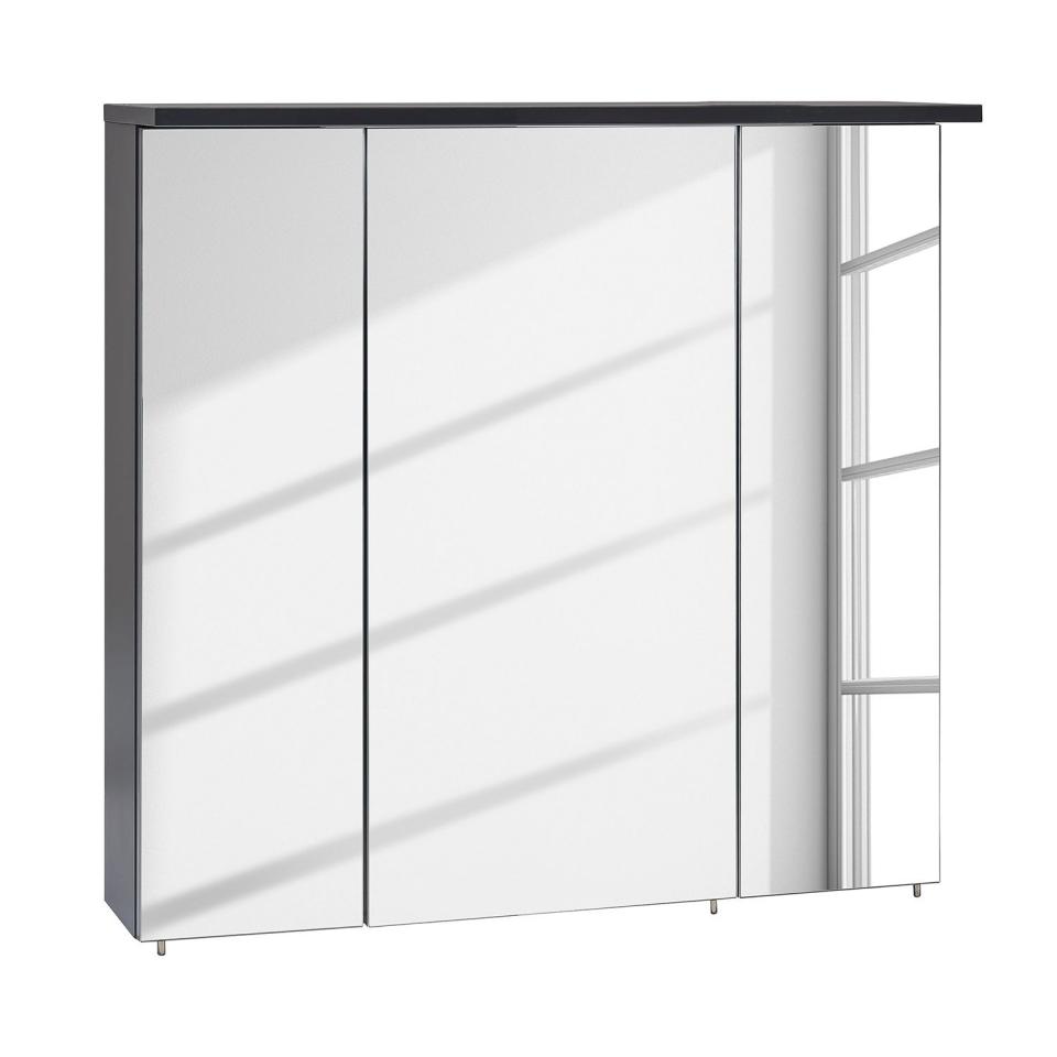 Armoire à miroir Heide - Avec éclairage Gris basalte Armoire à miroir Heide - Avec