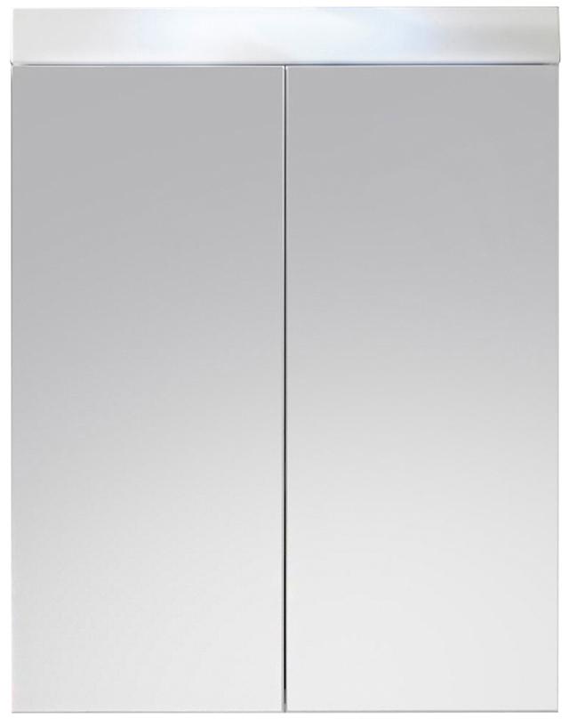 Meuble mural avec éclairage blanc brillant avec mi