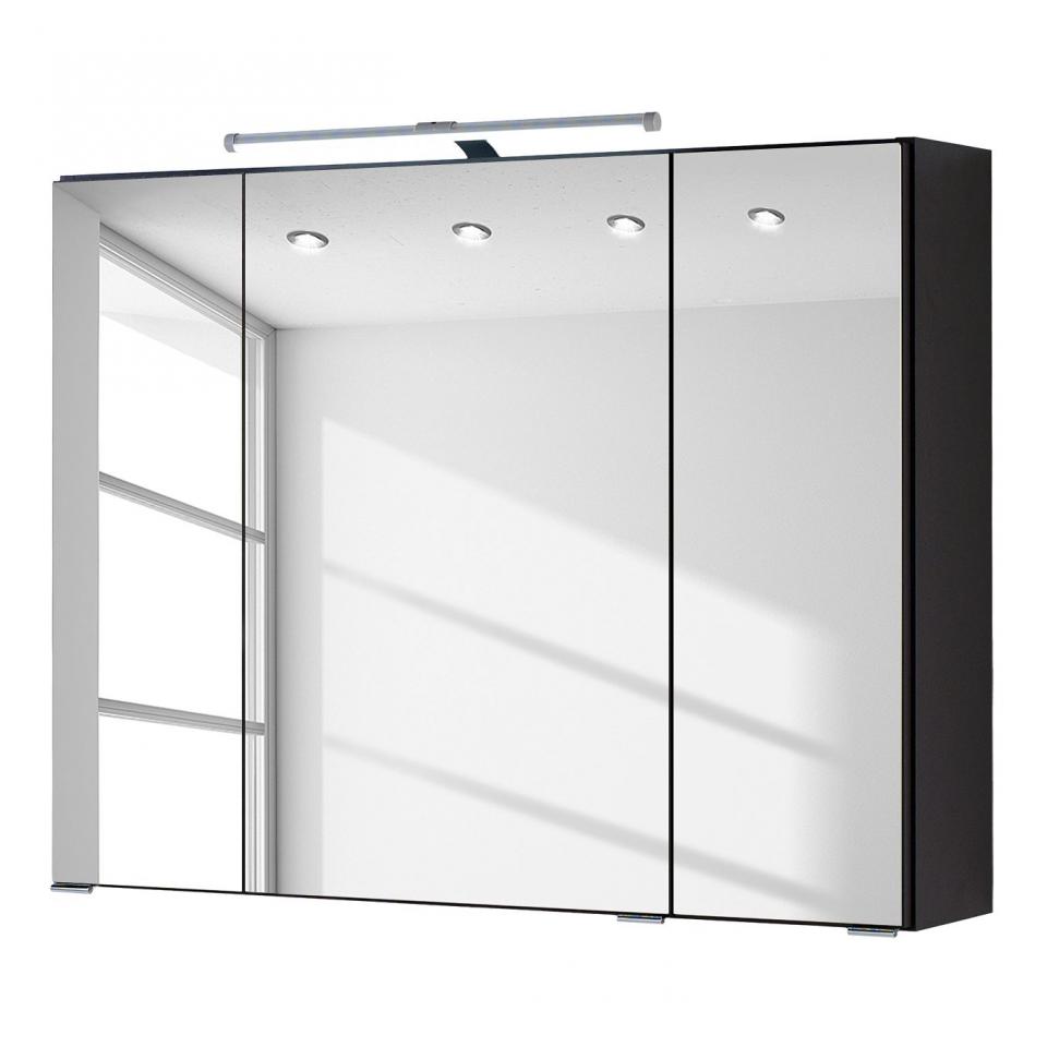 Armoire de salle bain Zeehan - Gris - 80 cm Armoire de salle bain Zeehan