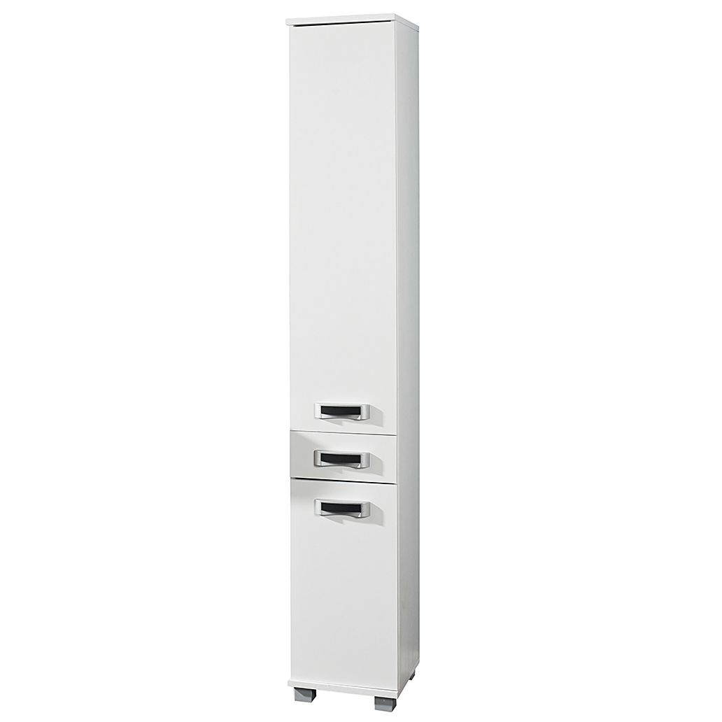 Armoire colonne Granby - Avec pieds - Blanc