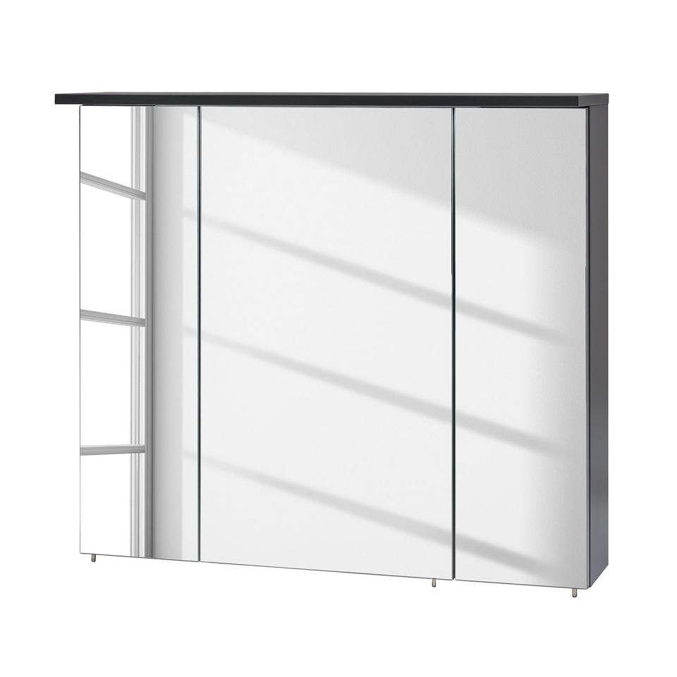 Armoire à glace Varde II - Avec éclairage Gris basalte Armoire à glace Varde II -