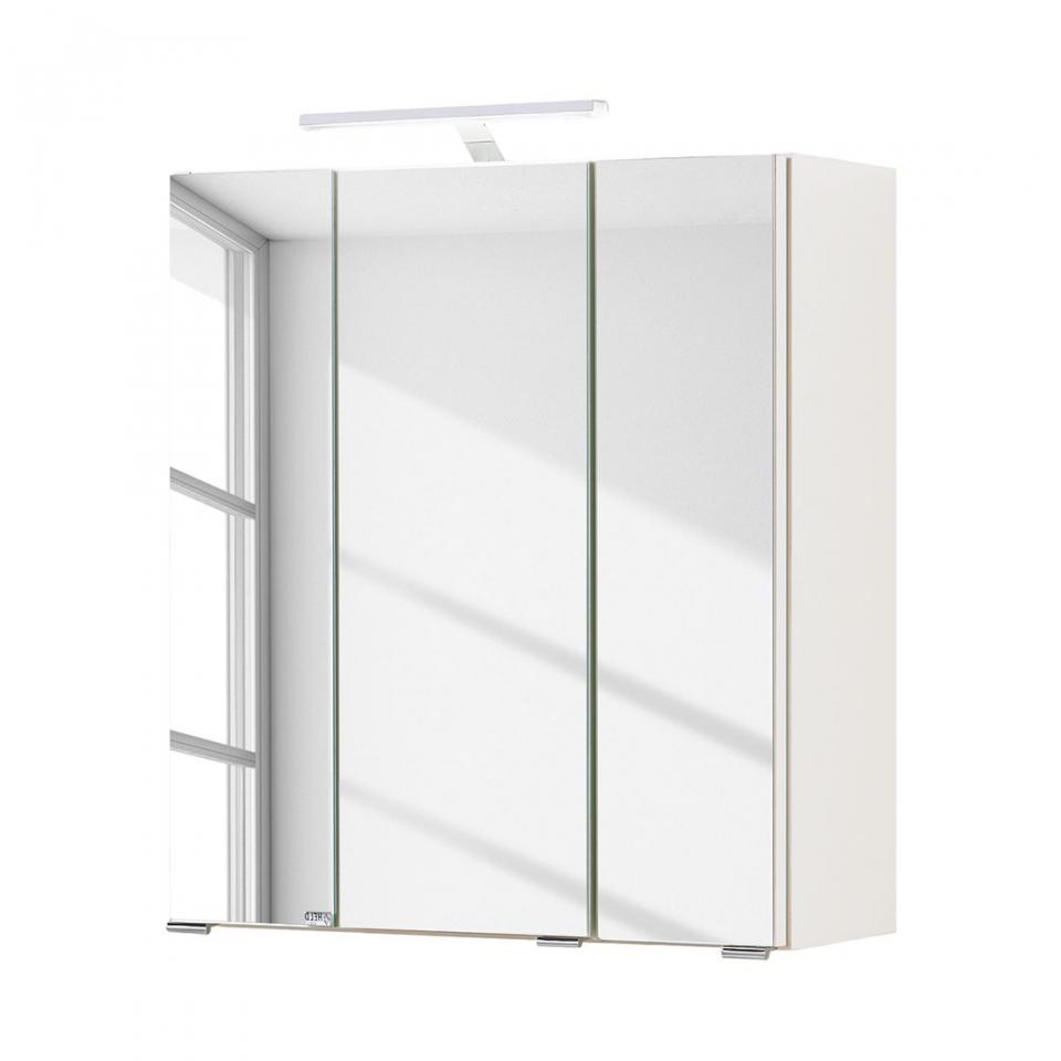 Armoire avec miroir Turda I - Avec éclairage Blanc