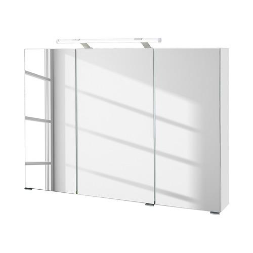 Armoire avec miroir Dusty I (avec éclairage) - Blanc Armoire avec miroir Dusty