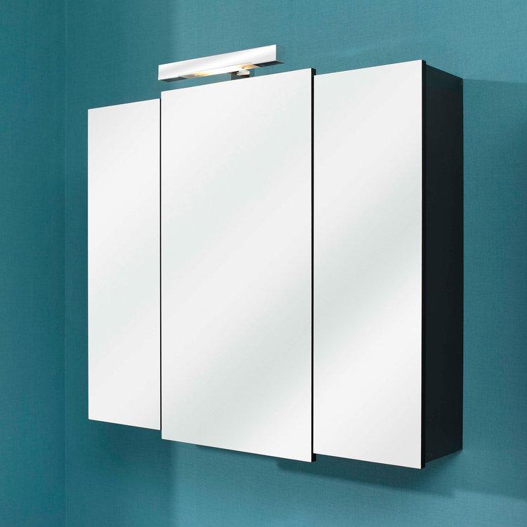 Armoire de toilette 3 portes miroir avec éclairage