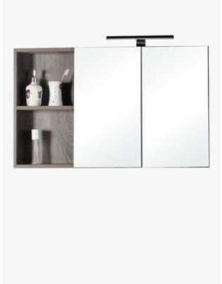 Meuble salle de bain haut aquasun 2 miroirs avec eclairage Meuble salle de bain haut