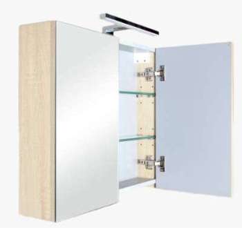 Meuble salle de bain haut aquazur 2 miroirs avec eclairage Meuble salle de bain haut
