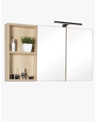 Meuble salle de bain haut aquazur 2 miroirs avec eclairage Meuble salle de bain haut