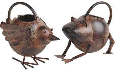 Arrosoir en métal forme animaux - 2 modèles au choix Arrosoir en métal forme animaux