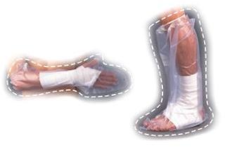 Housse de protection de plâtre taille adulte Jambe