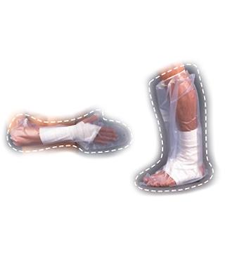 Housse de protection de plâtre taille enfant Jambe