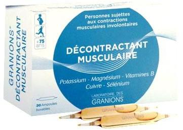 Granions Décontractant Musculaire 30 ampoules Granions Décontractant Musculaire