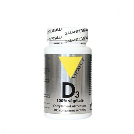Vit all Vitamine D3 100 Végétale x100 Vit all Vitamine D3 100 Végétale