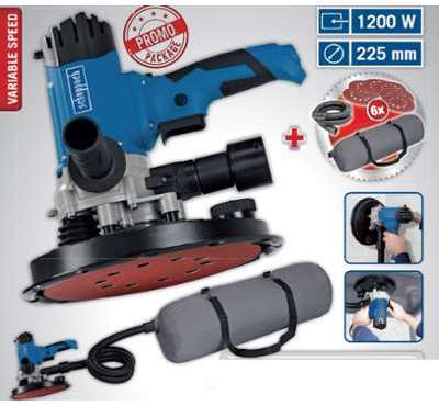 Scheppach Kity - Ponceuse à plâtre Ø225mm 1200W +