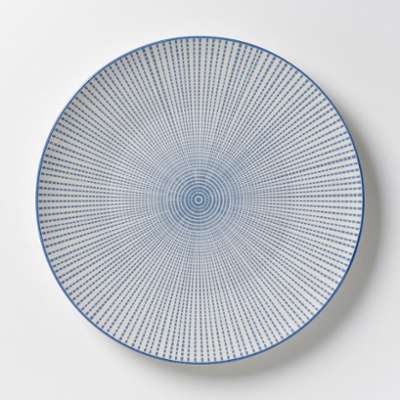 Assiette plate porcelaine Shigoni (lot de 4) - AM.