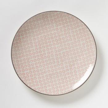 Assiette à dessert porcelaine, Akiva (lot de 4) -