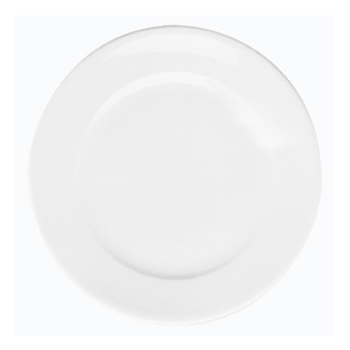 Assiette à dessert plate ronde blanche 21,5cm en p