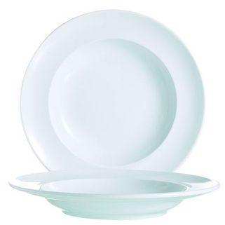 Assiette creuse ronde blanche 24cm - Vintage - Arc