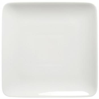 Assiette plate carrée 28cm blanche - A lunité - M